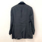LOUIS VUITTON FLVE98 Slit Sleeve Tuxedo Long Sleeve Outerwear Jacket in Viscose, Women's, Black