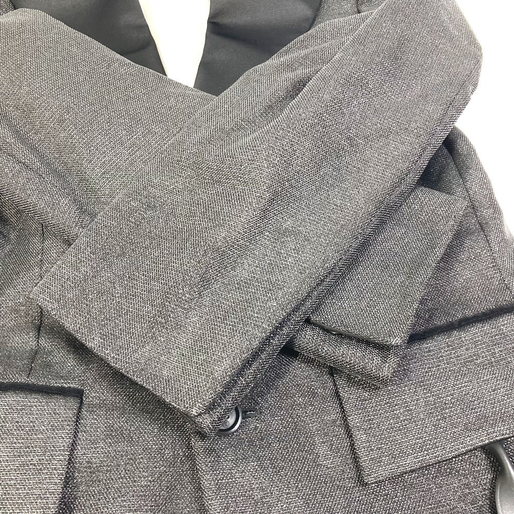 LOUIS VUITTON FLVE98 Slit Sleeve Tuxedo Long Sleeve Outerwear Jacket in Viscose, Women's, Black