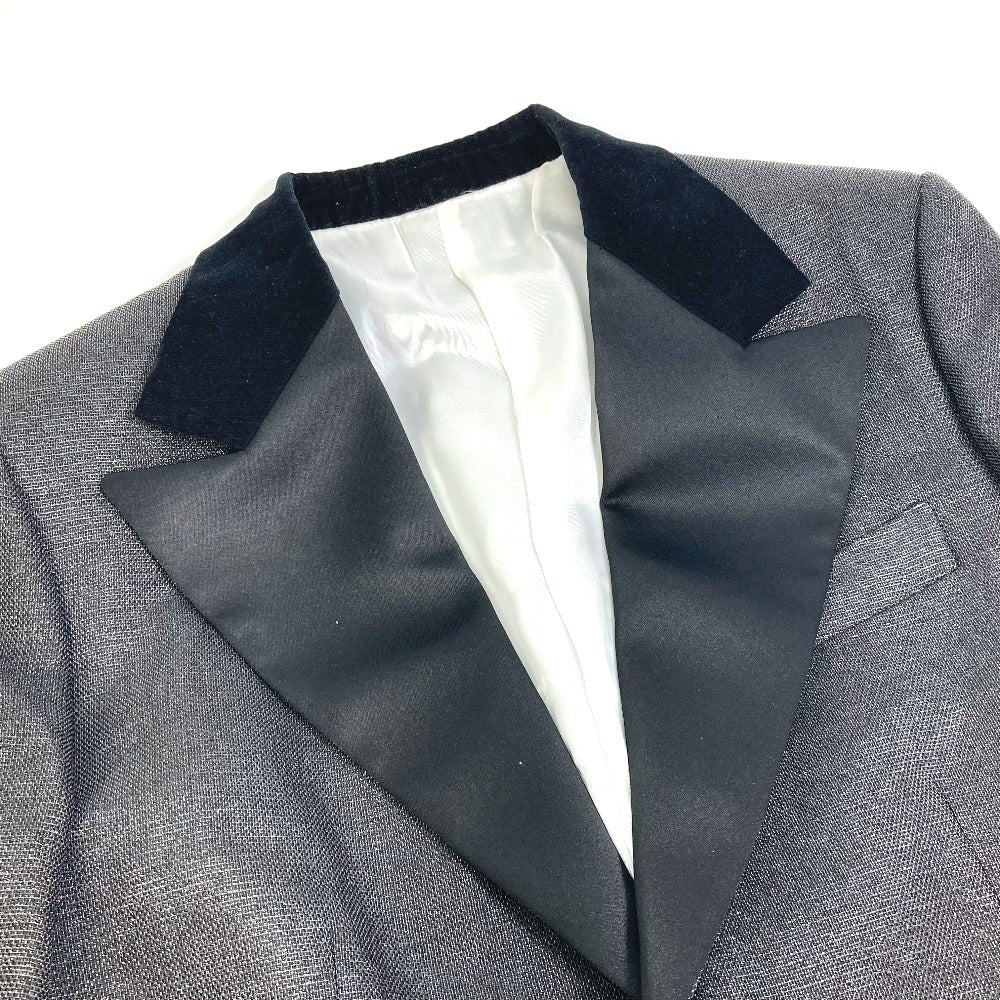 LOUIS VUITTON FLVE98 Slit Sleeve Tuxedo Long Sleeve Outerwear Jacket in Viscose, Women's, Black