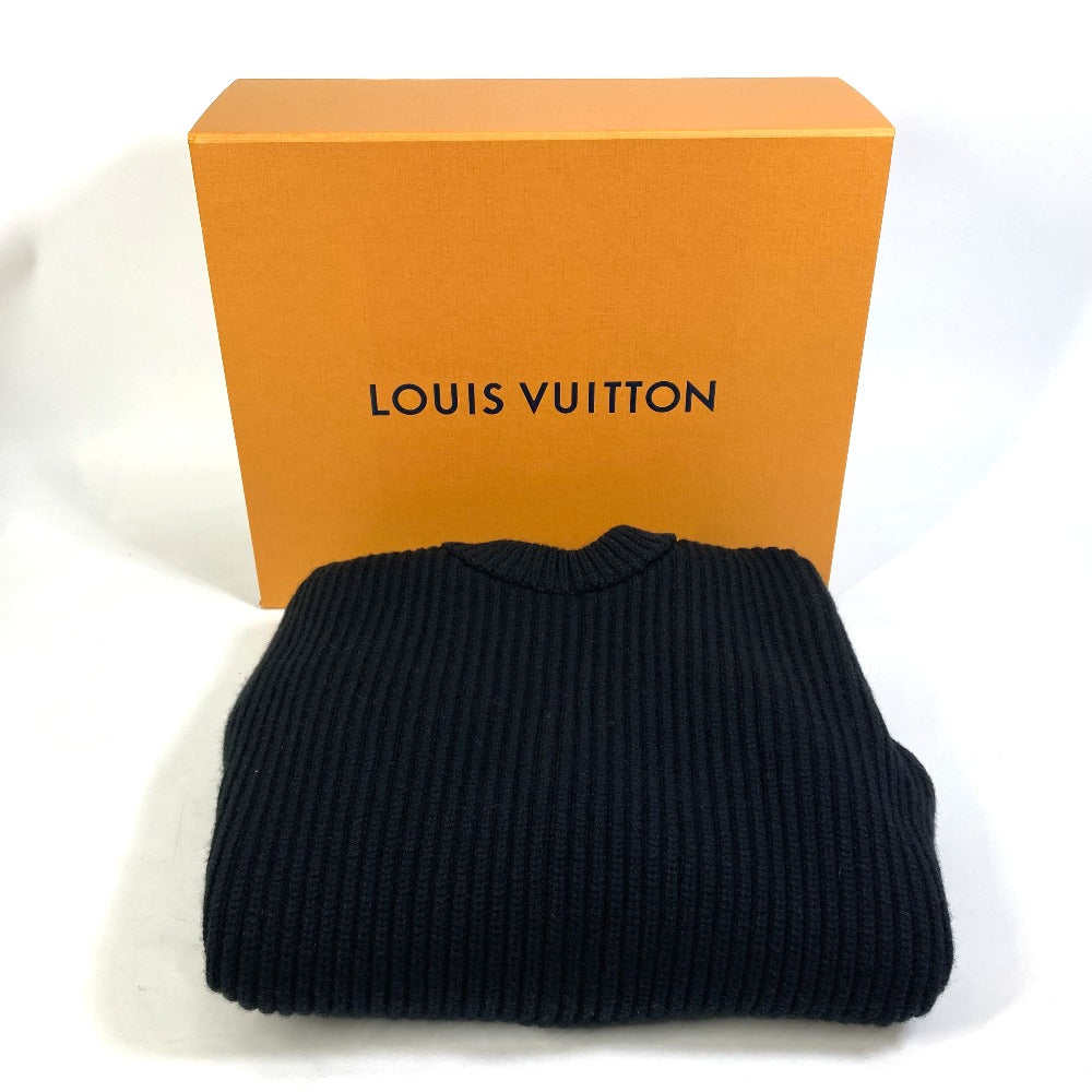 LOUIS VUITTON FLKW83 フード スリーブレスニット ノースリーブ ニット ウール レディース ブラック