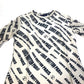 LOUIS VUITTON FLTS86 21SS Signature Logo Long Sleeve Top, All-Over Print Crew Neck Long Sleeve Shirt, Rayon, Women's, White Beige