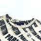 LOUIS VUITTON FLTS86 21SS Signature Logo Long Sleeve Top, All-Over Print Crew Neck Long Sleeve Shirt, Rayon, Women's, White Beige