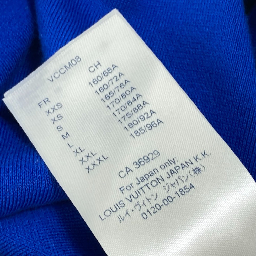 LOUIS VUITTON 21SS LVM Intarsia Crew Neck Knit Top, Apparel RM211M, Men's Short Sleeve Cotton T-Shirt, Blue