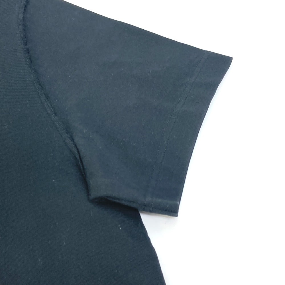 LOUIS VUITTON Pleated Apparel Tops RM221 Short Sleeve Cotton T-Shirt Men's Black