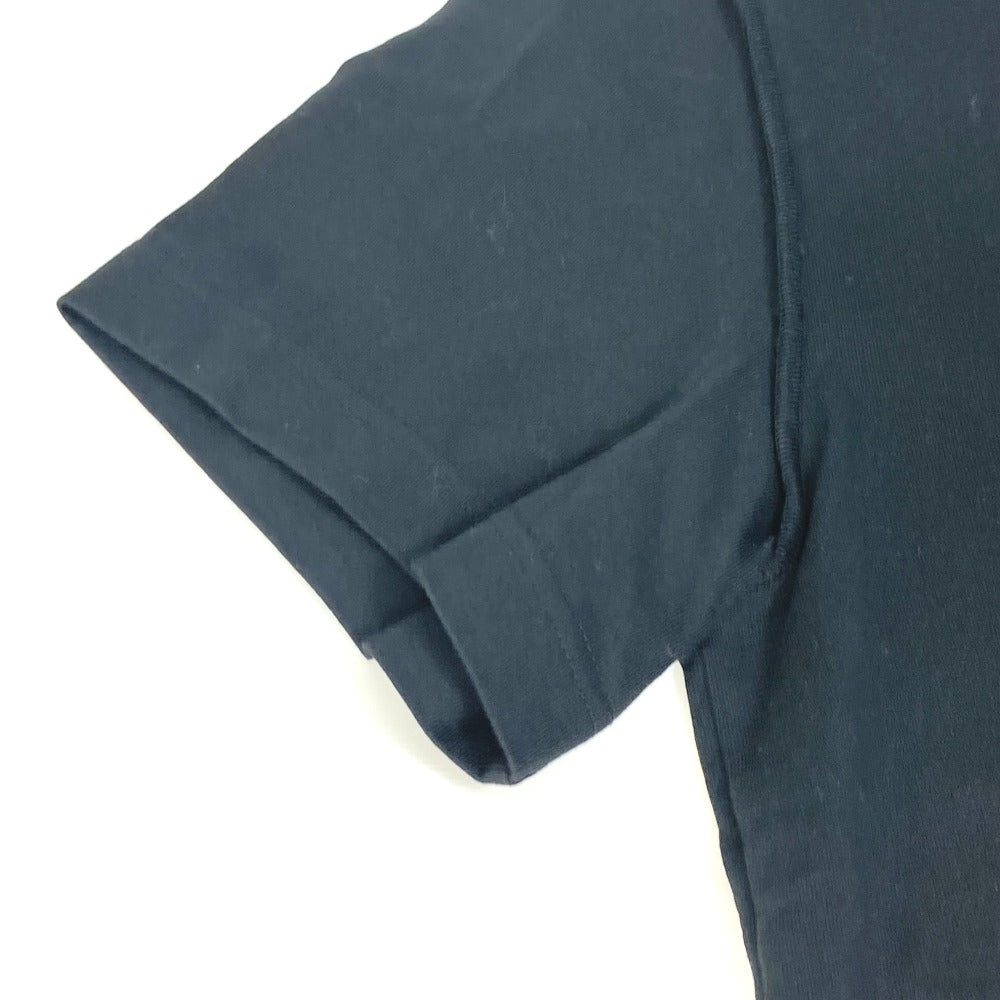 LOUIS VUITTON Pleated Apparel Tops RM221 Short Sleeve Cotton T-Shirt Men's Black