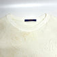 LOUIS VUITTON Men's White Short Sleeve T-Shirt, Logo Toweling City Raglan Tile RM181M Cotton