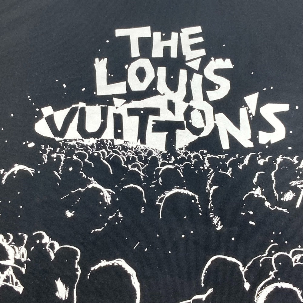 LOUIS VUITTON 1AARPB LV Concert Print T-Shirt, Men's Short Sleeve Cotton T-Shirt, Black, RM231