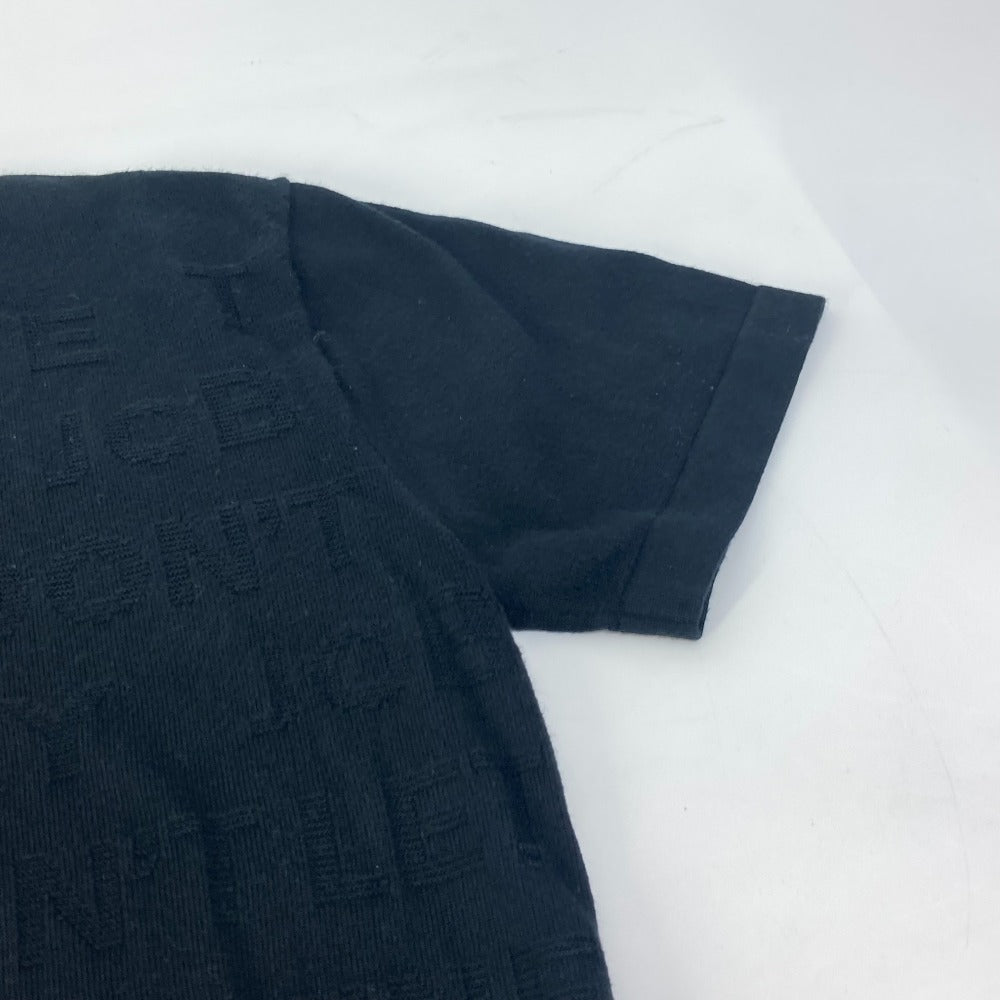 LOUIS VUITTON Virgil Abloh knit letter T-shirt with logo. RM212M. Men's short-sleeved cotton T-shirt in black.