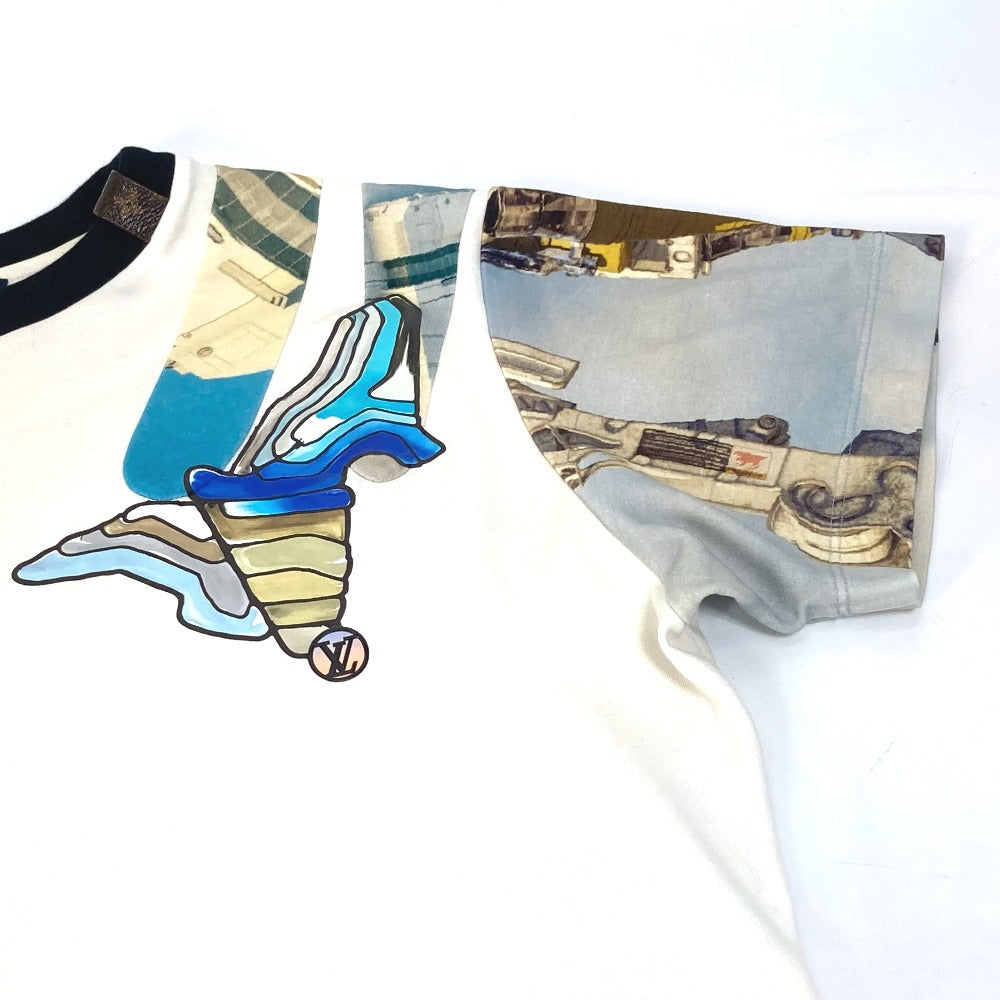 LOUIS VUITTON ロゴ アパレル トップス 丸首 半袖Ｔシャツ コットン レディース ホワイト