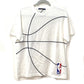 LOUIS VUITTON LV x NBA embroidered detail top, apparel RM211M, men's white cotton short-sleeved T-shirt