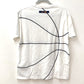 LOUIS VUITTON LV x NBA embroidered detail top, apparel RM211M, men's white cotton short-sleeved T-shirt