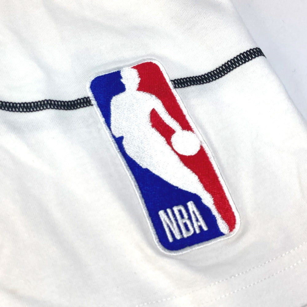 LOUIS VUITTON LV x NBA embroidered detail top, apparel RM211M, men's white cotton short-sleeved T-shirt