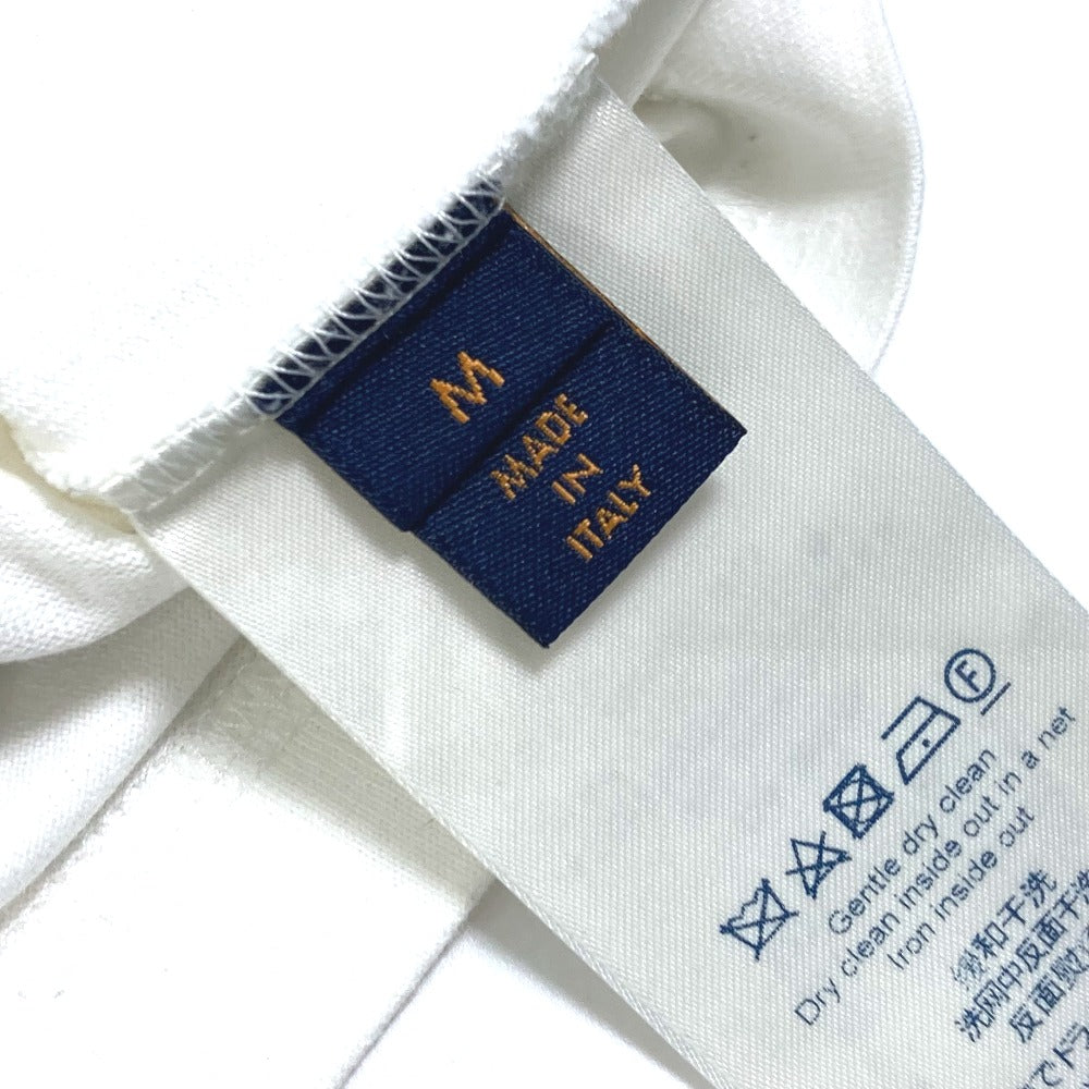 LOUIS VUITTON LV x NBA embroidered detail top, apparel RM211M, men's white cotton short-sleeved T-shirt