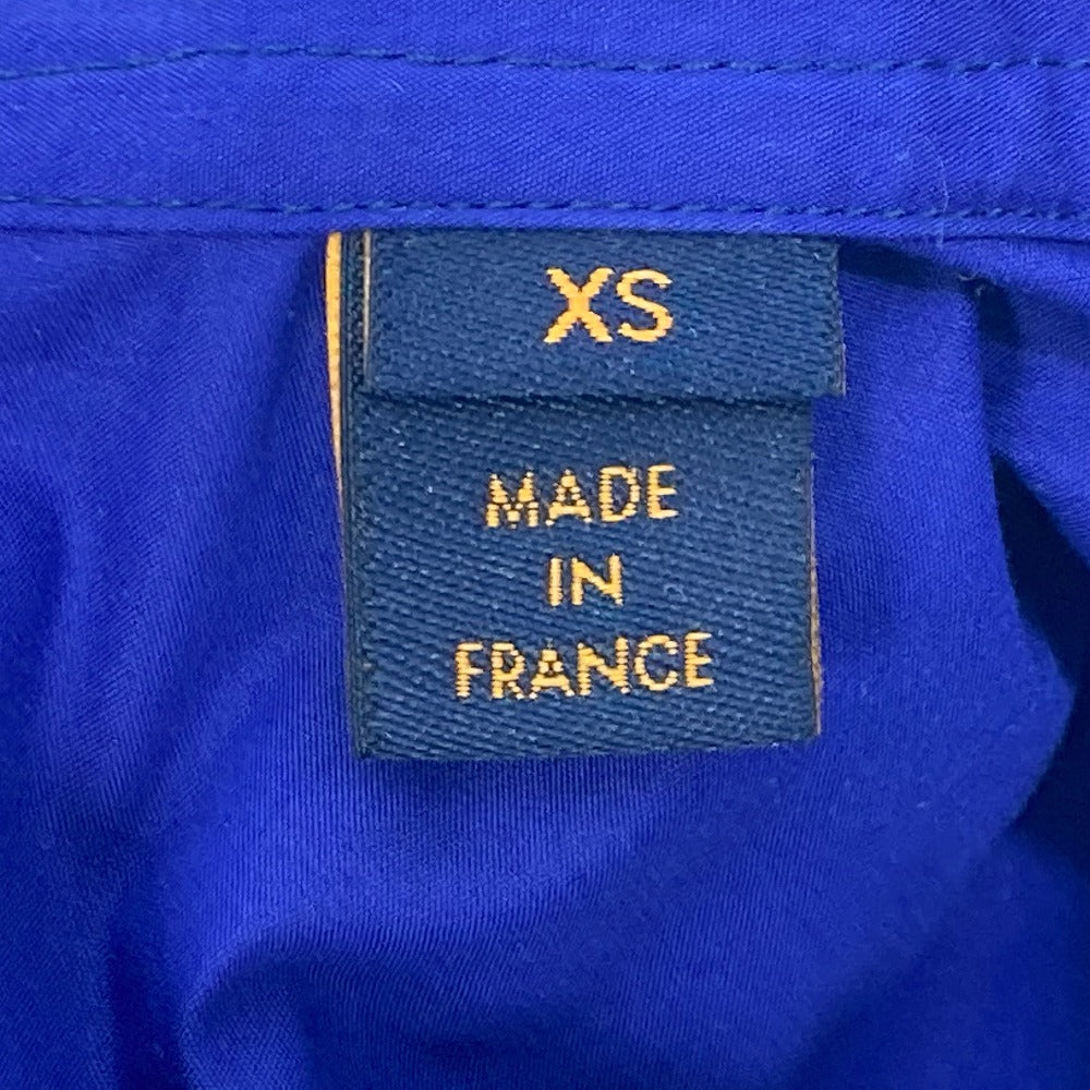LOUIS VUITTON 2022SS LV Spread Short Sleeve Collared Logo Top Apparel RM222M Men's Cotton Short Sleeve Shirt Blue