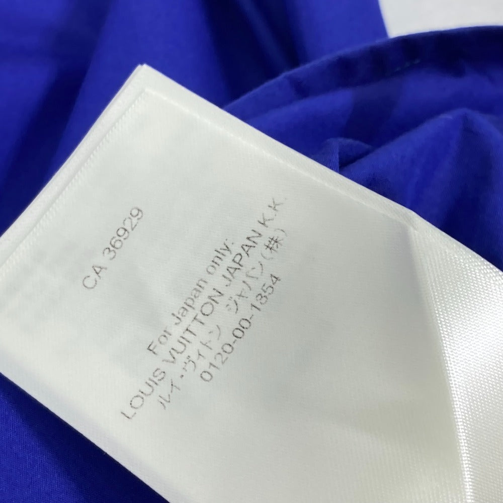 LOUIS VUITTON 2022SS LV Spread Short Sleeve Collared Logo Top Apparel RM222M Men's Cotton Short Sleeve Shirt Blue