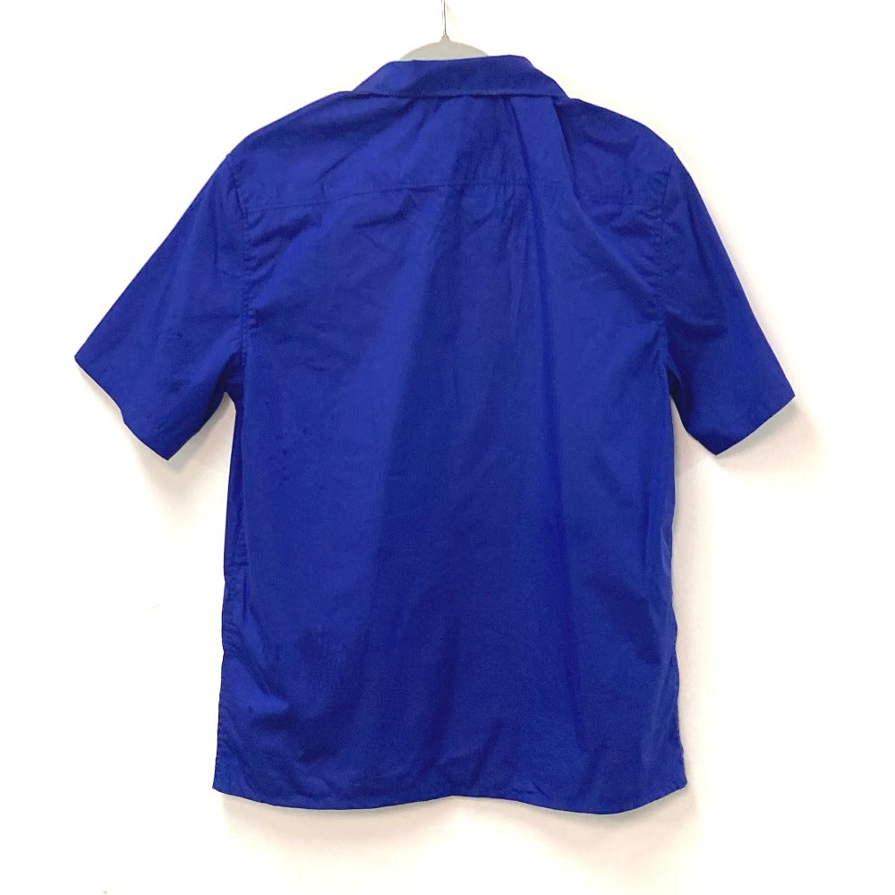 LOUIS VUITTON 2022SS LV Spread Short Sleeve Collared Logo Top Apparel RM222M Men's Cotton Short Sleeve Shirt Blue