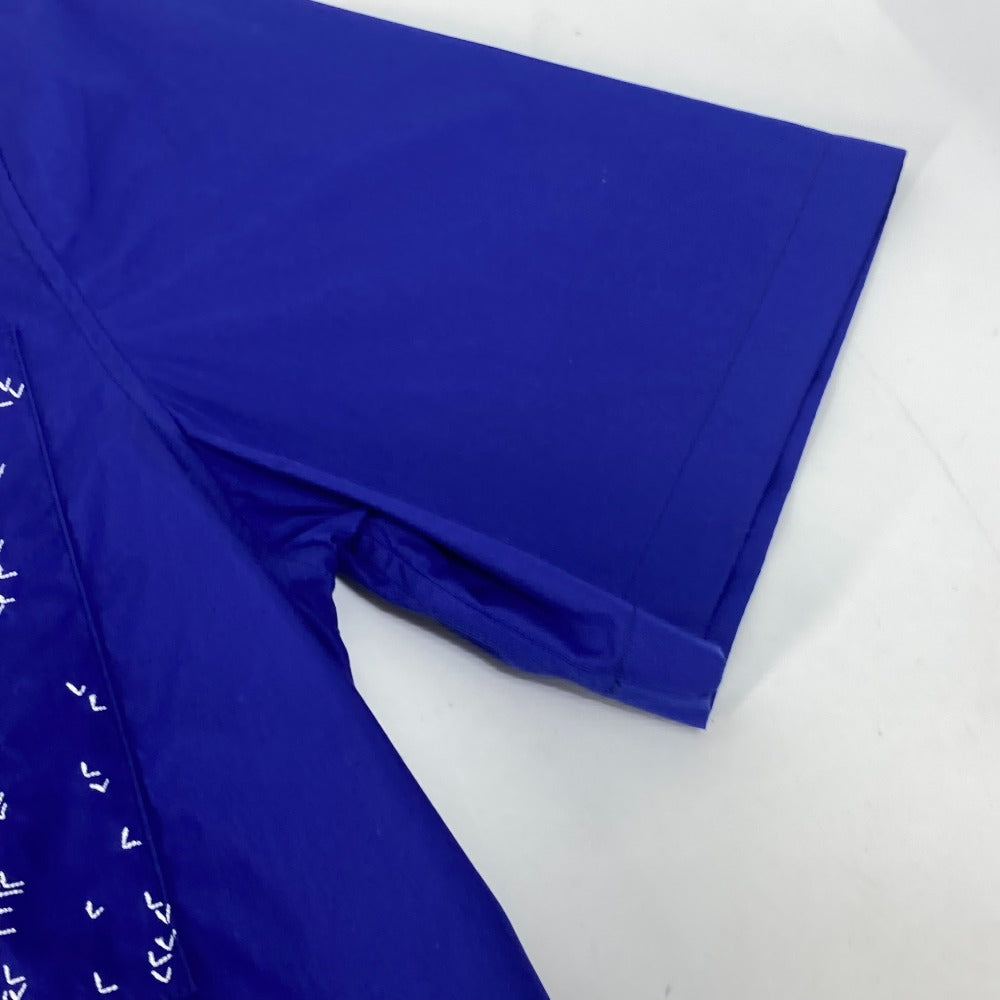 LOUIS VUITTON 2022SS LV Spread Short Sleeve Collared Logo Top Apparel RM222M Men's Cotton Short Sleeve Shirt Blue