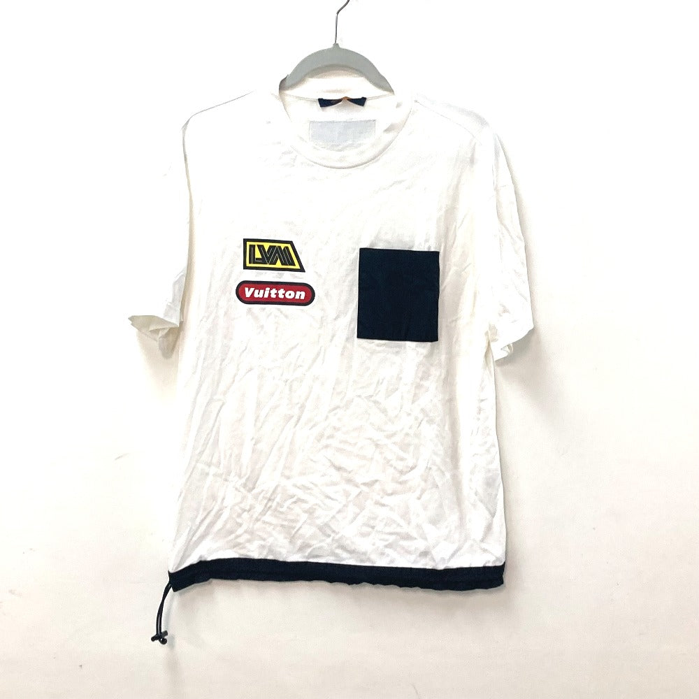 LOUIS VUITTON 1ABJ28 Hybrid Cotton T-Shirt Apparel Tops RM232 Short Sleeve Cotton T-Shirt Men's White