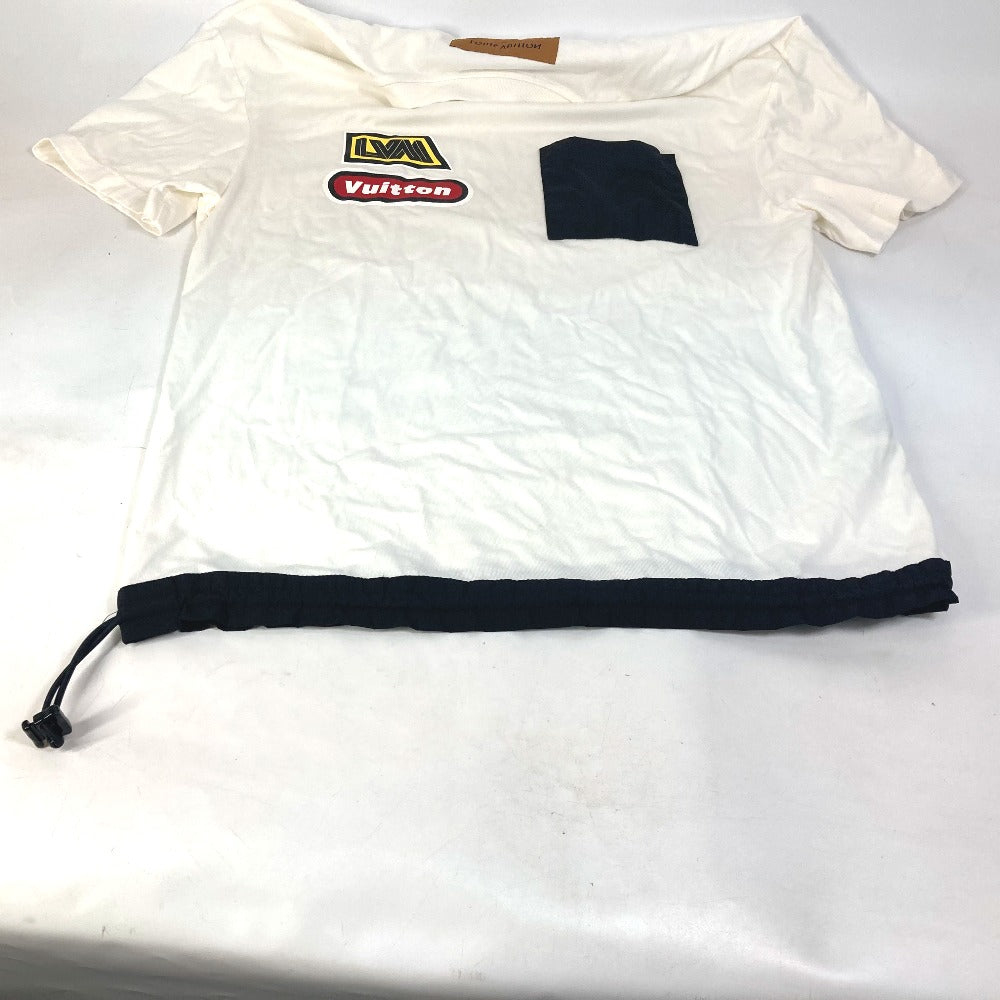 LOUIS VUITTON 1ABJ28 Hybrid Cotton T-Shirt Apparel Tops RM232 Short Sleeve Cotton T-Shirt Men's White