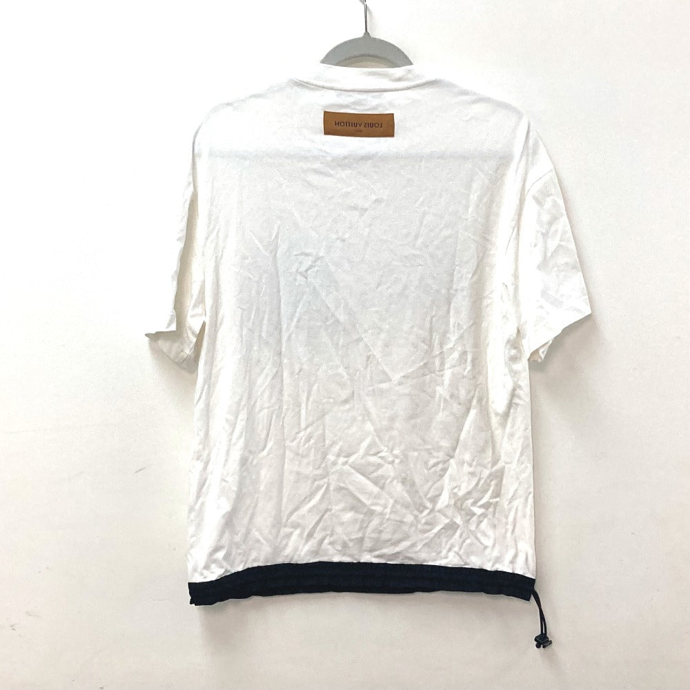 LOUIS VUITTON 1ABJ28 Hybrid Cotton T-Shirt Apparel Tops RM232 Short Sleeve Cotton T-Shirt Men's White