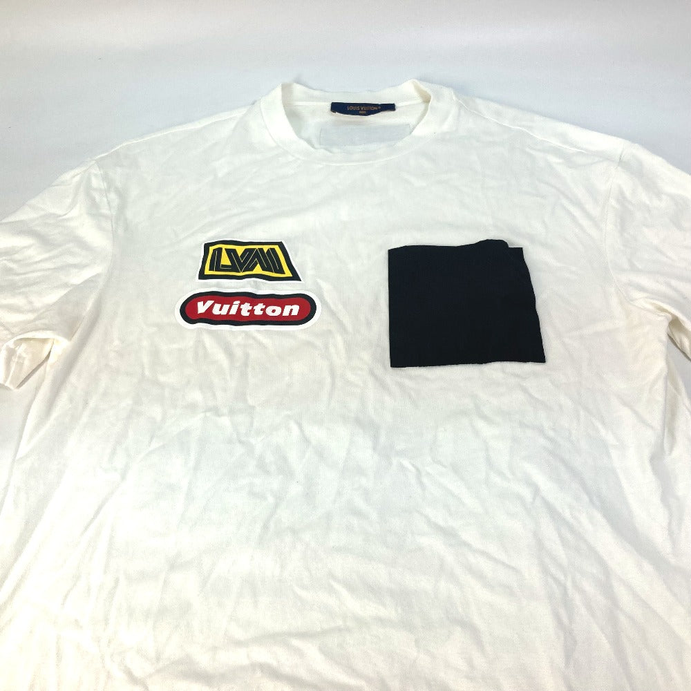 LOUIS VUITTON 1ABJ28 Hybrid Cotton T-Shirt Apparel Tops RM232 Short Sleeve Cotton T-Shirt Men's White