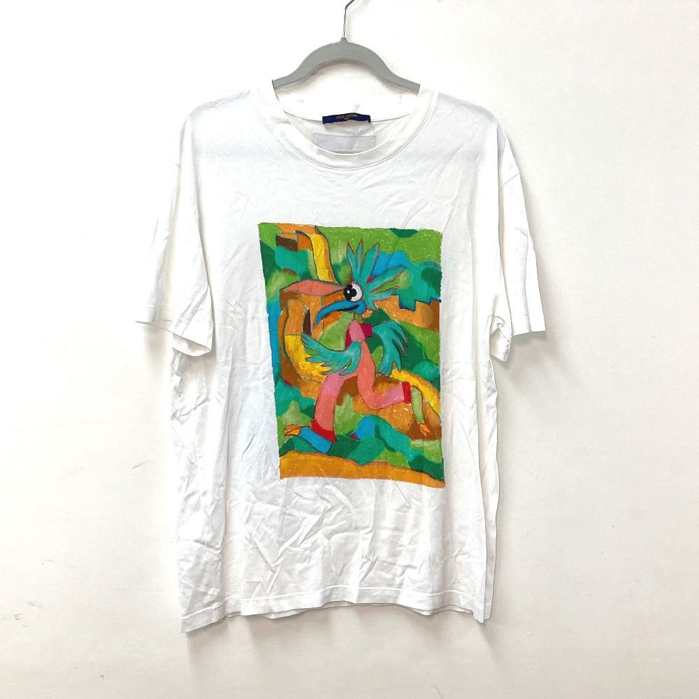 LOUIS VUITTON LVメン LVフレンド インサイドアウト ラベル Tシャツ アパレル トップス 半袖Ｔシャツ コットン メンズ ホワイト