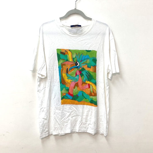 LOUIS VUITTON LVメン LVフレンド インサイドアウト ラベル Tシャツ アパレル トップス 半袖Ｔシャツ コットン メンズ ホワイト
