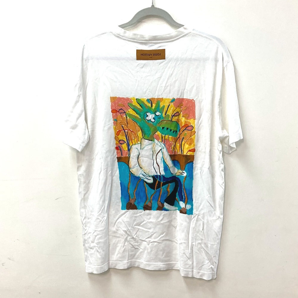 LOUIS VUITTON LVメン LVフレンド インサイドアウト ラベル Tシャツ アパレル トップス 半袖Ｔシャツ コットン メンズ ホワイト