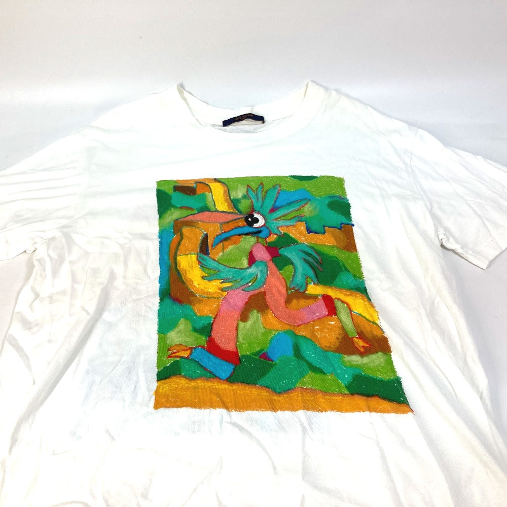 LOUIS VUITTON LVメン LVフレンド インサイドアウト ラベル Tシャツ アパレル トップス 半袖Ｔシャツ コットン メンズ ホワイト