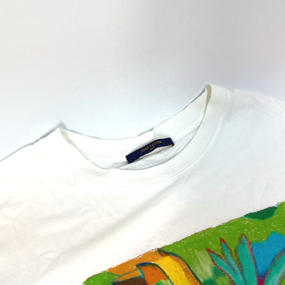 LOUIS VUITTON LVメン LVフレンド インサイドアウト ラベル Tシャツ アパレル トップス 半袖Ｔシャツ コットン メンズ ホワイト