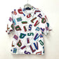 LOUIS VUITTON NBA Collaboration NBA Basketball Letter Overshirt Apparel Top RM212 Men's Short Sleeve Cotton White Short Sleeve Shirt