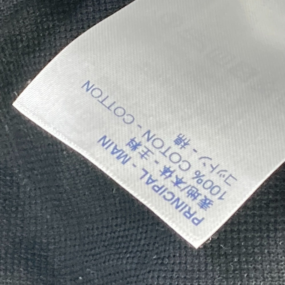 LOUIS VUITTON LV Circle Logo Polo Shirt, Collared, Long Sleeve, Cotton, Men's, Black