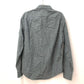 LOUIS VUITTON Men's Gray Collared Flannel Shirt with Buttons, Long Sleeve, Cotton, RM182M