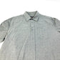 LOUIS VUITTON Men's Gray Collared Flannel Shirt with Buttons, Long Sleeve, Cotton, RM182M