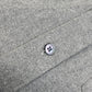 LOUIS VUITTON Men's Gray Collared Flannel Shirt with Buttons, Long Sleeve, Cotton, RM182M