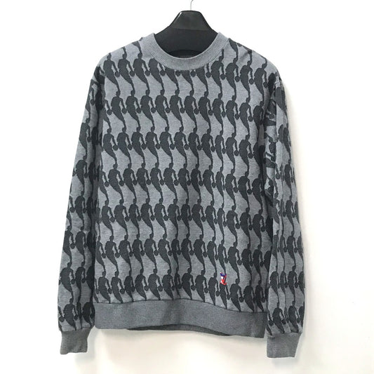 LOUIS VUITTON NBA ジャカード スウェット ニット トップス アパレル 長袖 RM211M セーター コットン メンズ グレー - brandshop-reference