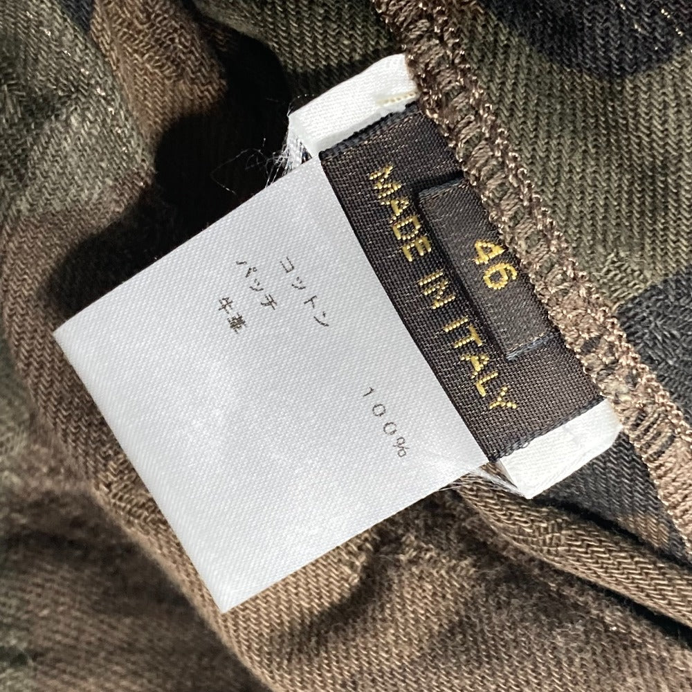 LOUIS VUITTON 1A3FE5 SUPREME Camouflage Denim Trucker Short Jacket, Long Sleeve, Men's Green Cotton Jacket, Supreme Collaboration
