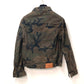 LOUIS VUITTON 1A3FE5 SUPREME Camouflage Denim Trucker Short Jacket, Long Sleeve, Men's Green Cotton Jacket, Supreme Collaboration