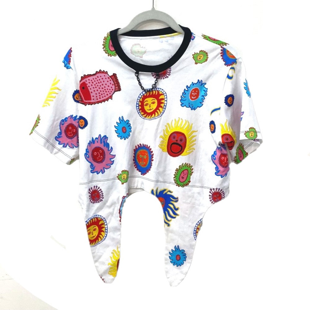 LOUIS VUITTON LV×YK 草間彌生 フェイスプリントセルフタイTシャツ アパレル トップス 半袖 RW232J 半袖Ｔシャツ コットン レディース マルチカラー
