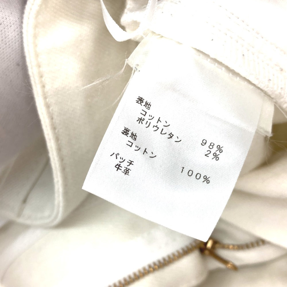 LOUIS VUITTON モノグラムポケット アパレル ミニスカート ボトムス スカート コットン レディース ホワイト