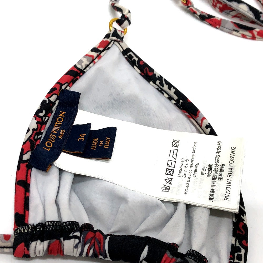 LOUIS VUITTON バンダナプリントビキニ トップ&ボトムスセット スイムウェア RW231W 水着 ナイロン レディース - brandshop-reference