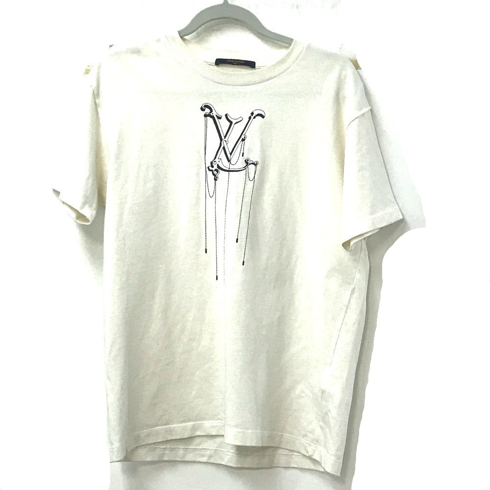 LOUIS VUITTON ロゴ アパレル トップス 半袖 RM201 半袖Ｔシャツ コットン メンズ ホワイト