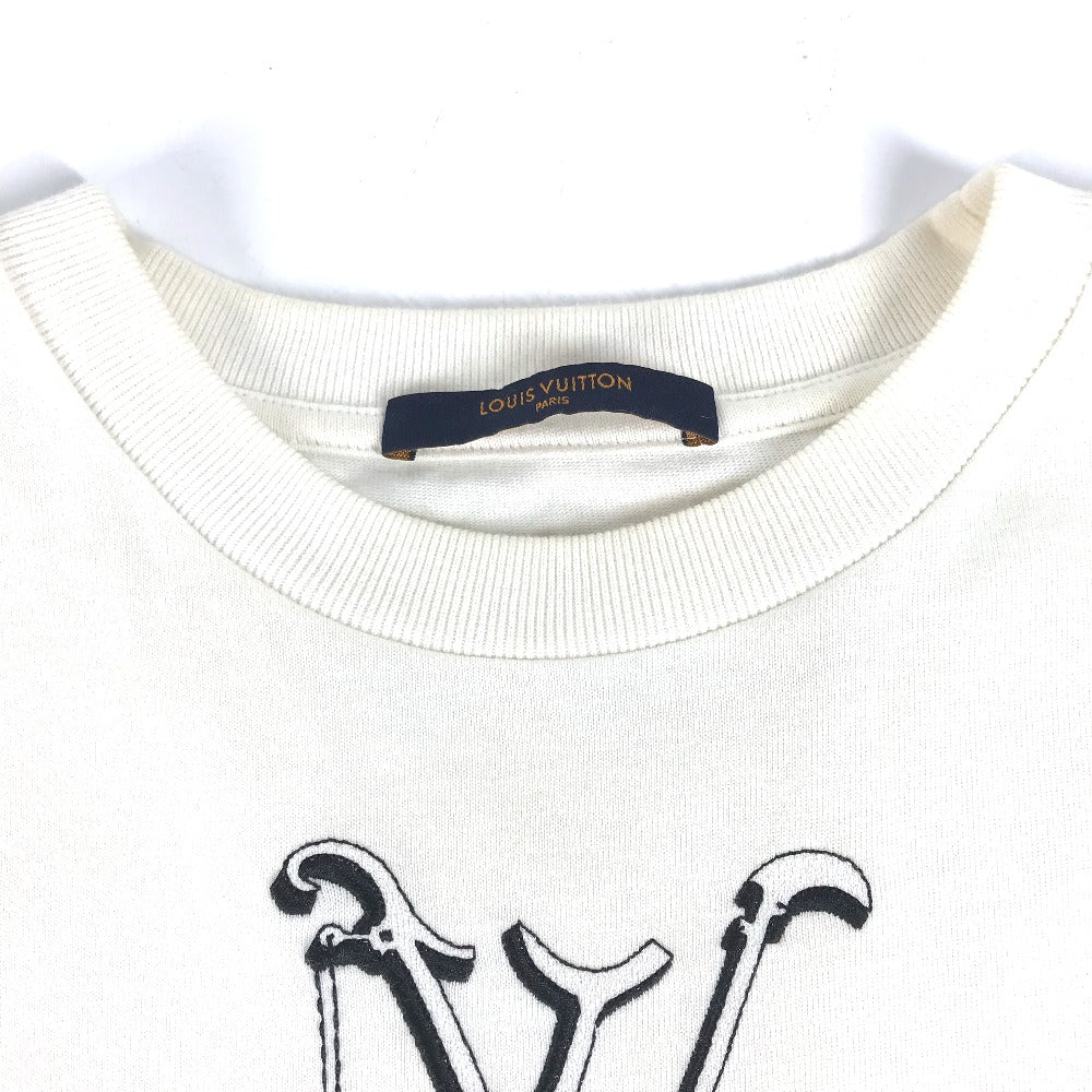 LOUIS VUITTON ロゴ アパレル トップス 半袖 RM201 半袖Ｔシャツ コットン メンズ ホワイト