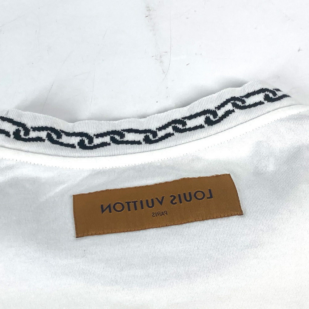 LOUIS VUITTON チェーン デザイン アパレル トップス RM201 半袖Ｔシャツ コットン レディース ホワイト