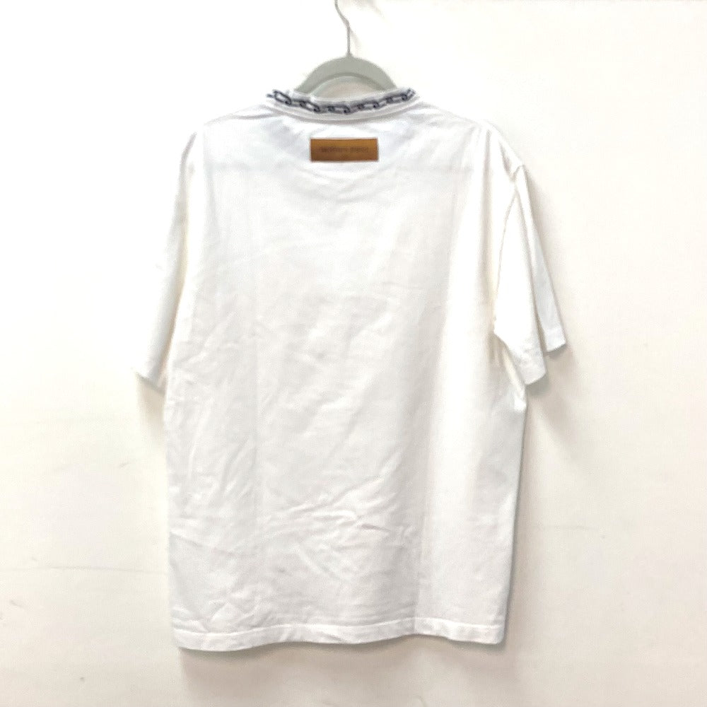 LOUIS VUITTON チェーン デザイン アパレル トップス RM201 半袖Ｔシャツ コットン レディース ホワイト