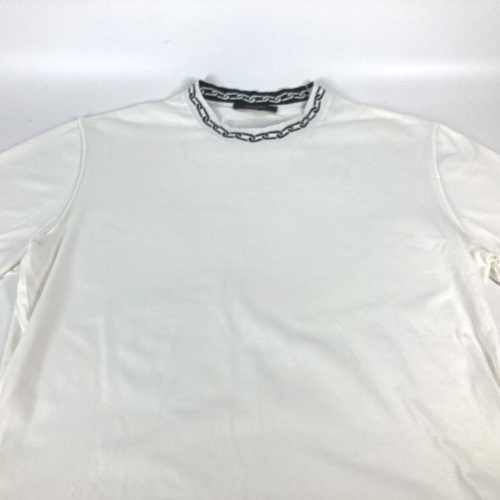 LOUIS VUITTON チェーン デザイン アパレル トップス RM201 半袖Ｔシャツ コットン レディース ホワイト