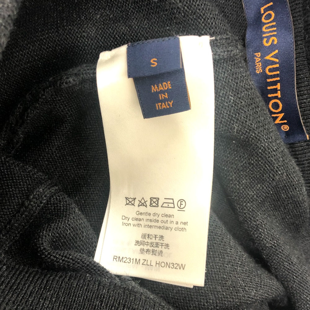 LOUIS VUITTON RM231M ズボン ボトムス ロゴワッペン ニット スウェット パンツ アパレル パンツ ウール メンズ ブラック