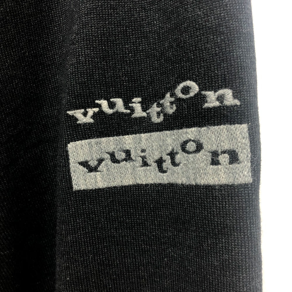LOUIS VUITTON RM231M ズボン ボトムス ロゴワッペン ニット スウェット パンツ アパレル パンツ ウール メンズ ブラック