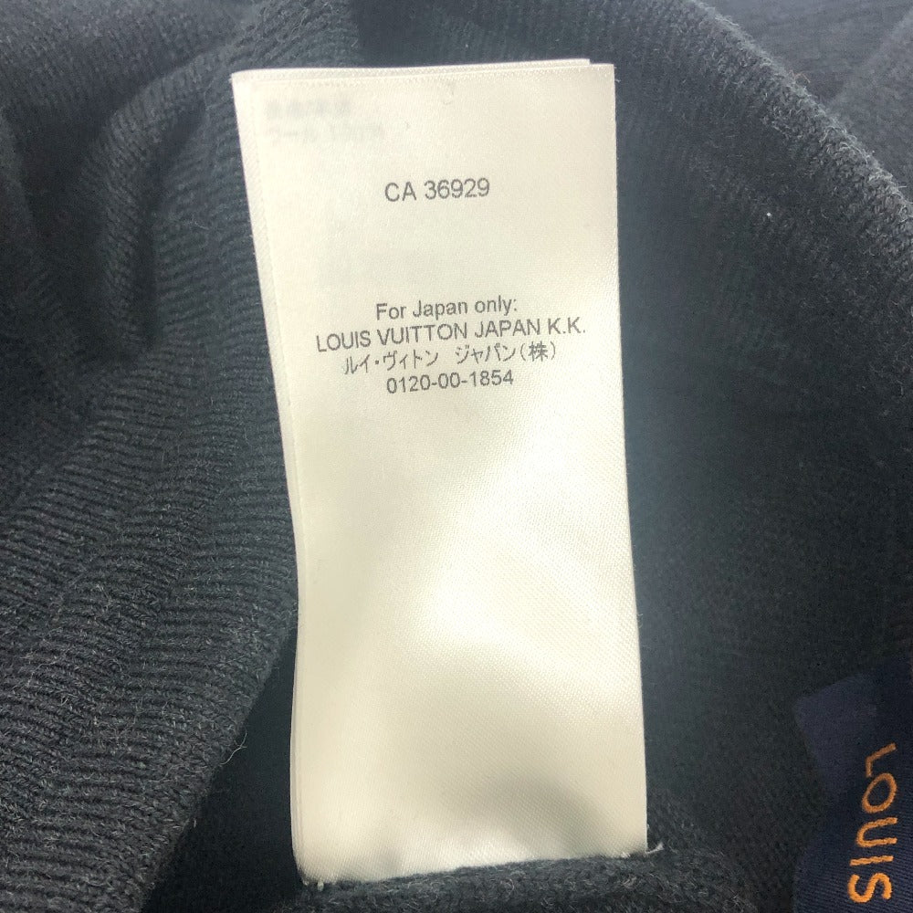 LOUIS VUITTON RM231M ズボン ボトムス ロゴワッペン ニット スウェット パンツ アパレル パンツ ウール メンズ ブラック