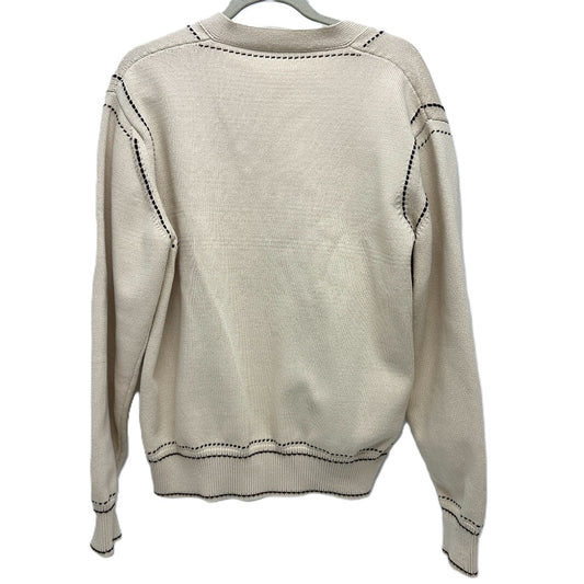 LOUIS VUITTON 1AFPXX シグネチャーライト LVロゴ アパレル ニット トップス 羽織り ステッチ 24SS カーディガン コットン メンズ ベージュ